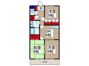 スカイハイツ澤田の物件間取画像